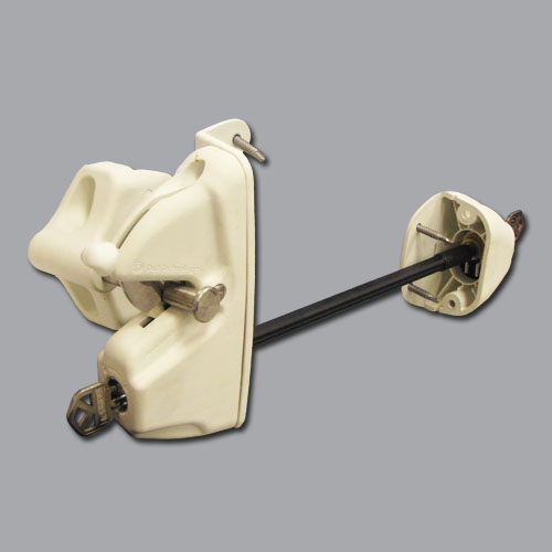 Lokk-Latch Deluxe Security Gate Lock w/External Access Kit, White