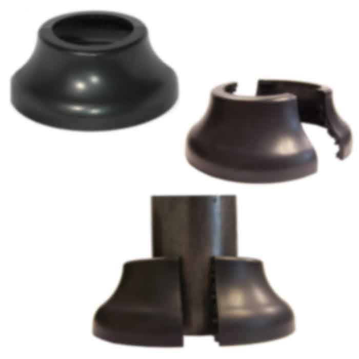 Simshoe™ - Plastic Split-Cover Style Base Shoe for 1-1/2" dia. Tubing and 1-1/4" & 1-1/2" Standard Pipe