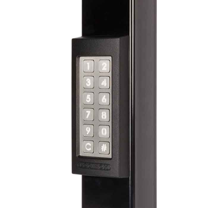 SlimStone Electronic Keypad, w/ 2 Integrated Relays, LED Lighting under Keys, Black