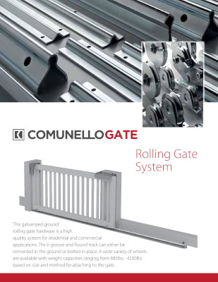 Rolling Gate System /V-groove and Round Track