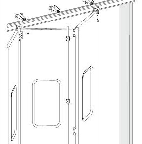 INDUSTRIAL FOLDING DOOR