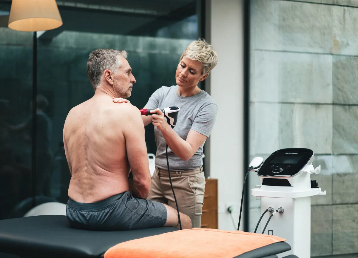 Aplicación clínica de terapia con ondas de choque 