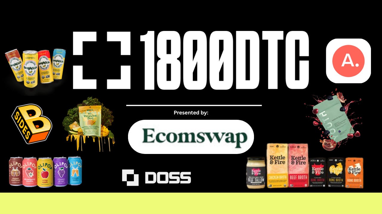 1800Hotline 014 // Olipop's first rebrand, Article goes physical, and a banana water brand just raised $5.5M