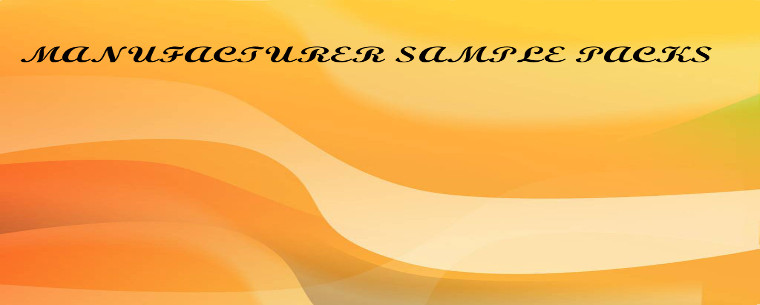 Manufacturer sample packs