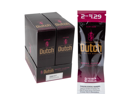 Dutch By Dutch Masters 2 For $1.29 Cigarillos Berry Fusion
