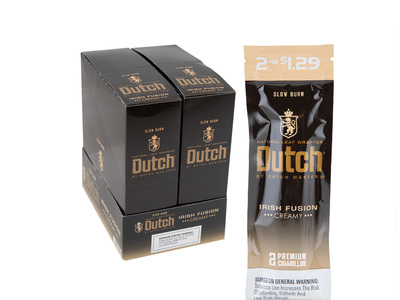 Dutch By Dutch Masters 2 For $1.29 Cigarillos Irish Fusion 