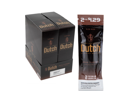 Dutch By Dutch Masters 2 For $1.29 Cigarillos Java Fusion