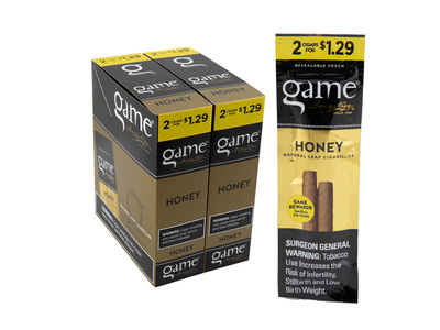 Game Honey 2 For $1.29 Cigarillos Pre-Priced Upright 