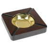 Four Cigar Ashtray, Burl Finish 