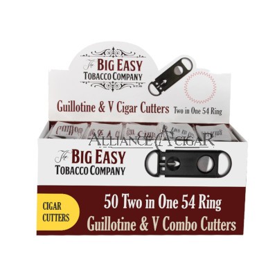 Cutter, 54-gauge, 2-in1 V-cutter & Guillotine Combo, double finger, single blade 