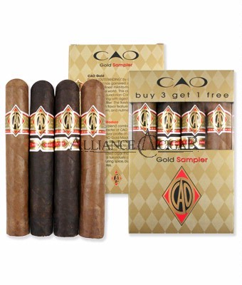 CAO Gold, Sampler 4-cigars with 2 each of: