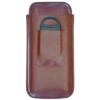 CIgar Case, Top Grain Leather, Brown 