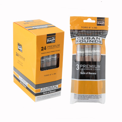 Cuban Rounds, Churchill Fresh Pack, 8 packs/3 each 