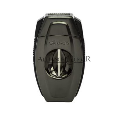 Cutter, Xikar, Flip Dual, Stainless Steel, Spring-loaded release 