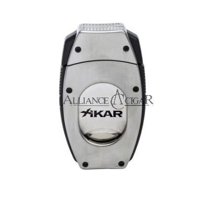 Cutter, Xikar, Flip Dual, Stainless Steel, Spring-loaded release 