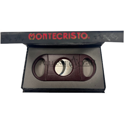 Cutter, Montecristo Double Guillotine, 60-Ring Gauge, Burgandy 