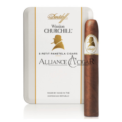 Davidoff Winston Churchill, Petit Panatela, 5 packs/5 each 