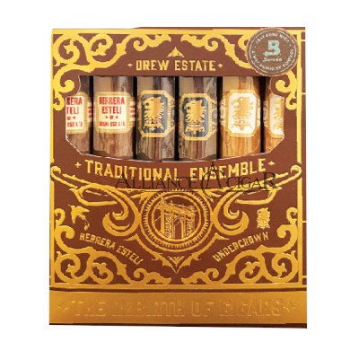 Drew Estate, Traditional Assortment Display, Each Pack contains 2 each of 