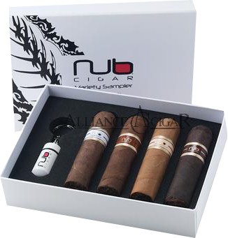 Nub Sampler, 4-cigars,Punch cutter, Contains 1 each of the following: 