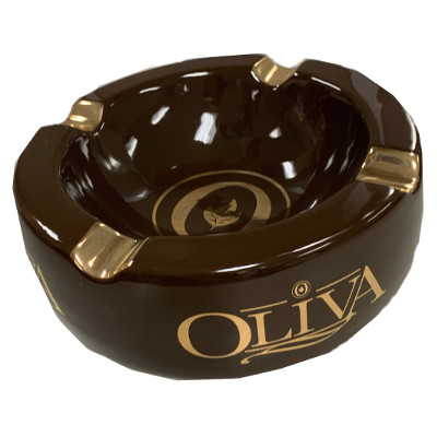 Ashtray, Oliva, Brown/Gold 