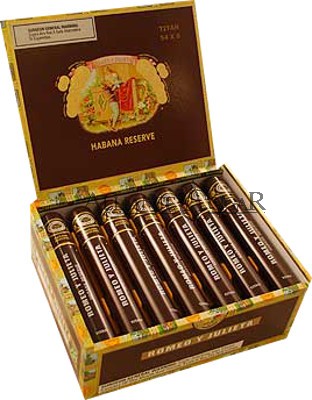 Romeo y Julieta Reserve, Titan Tubo 