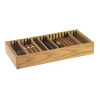 Cigar Tray, Adjustable, 5 dividers, White Oak, 100 cigars 