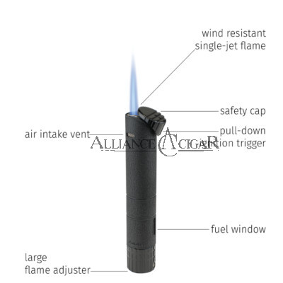 Lighter, Xikar, Turrim Single Jet Flame, Silver 