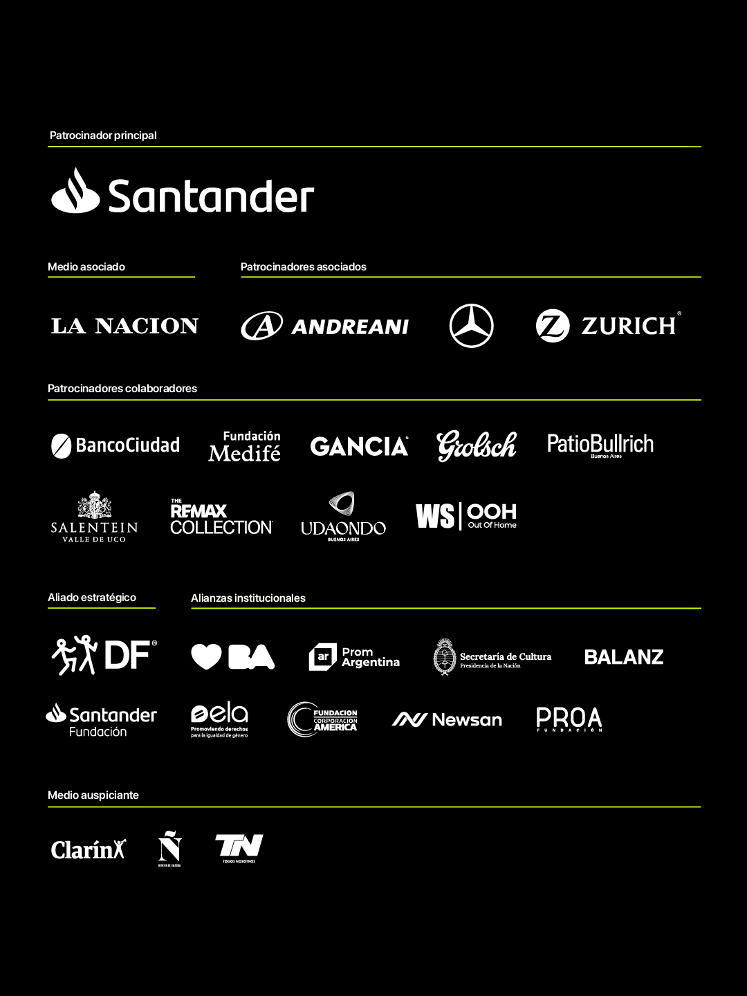 Patrocinadores y apoyos