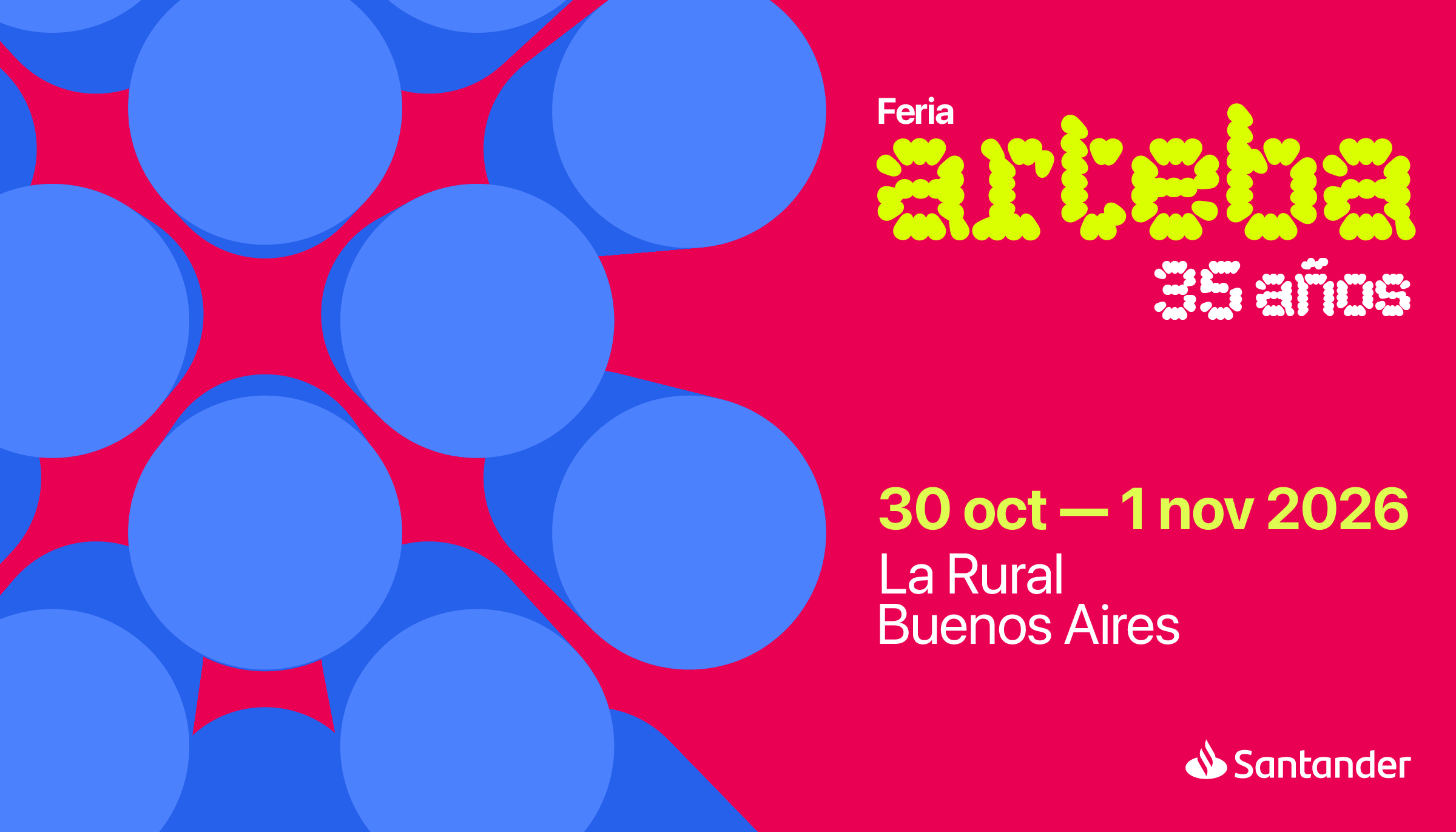 arteba 2026 — 30 de octubre al 1 de noviembre, La Rural, Buenos Aires