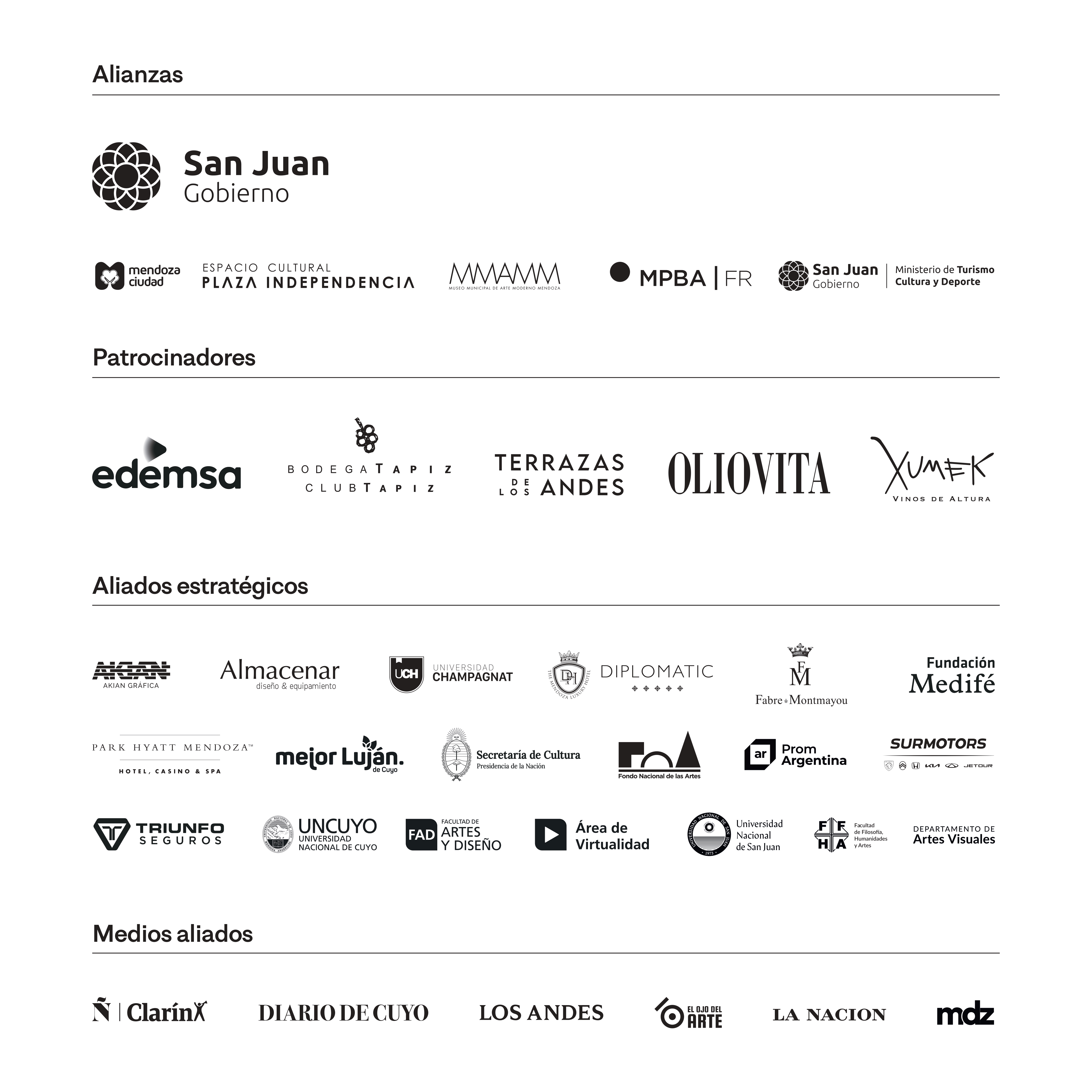 Patrocinadores y apoyos