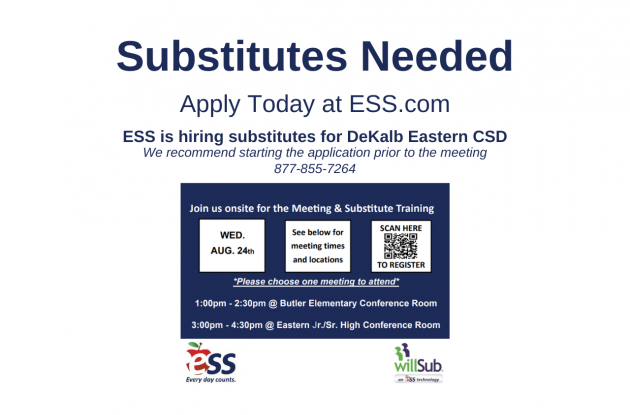 ESS Subs Needed Aug 2022 PIC
