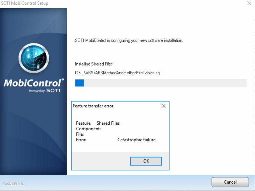 Upgrading 13.4 to 14.1 release Getting "Feature transfer error Error