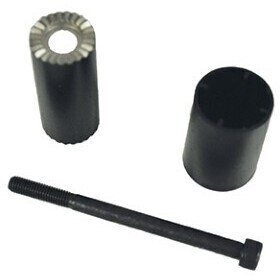 SHAFT EXT 50MM W/SCREW & SLV