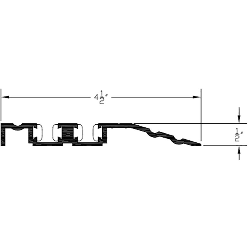 THRESHOLD, TAPERED 4-1/2in CL