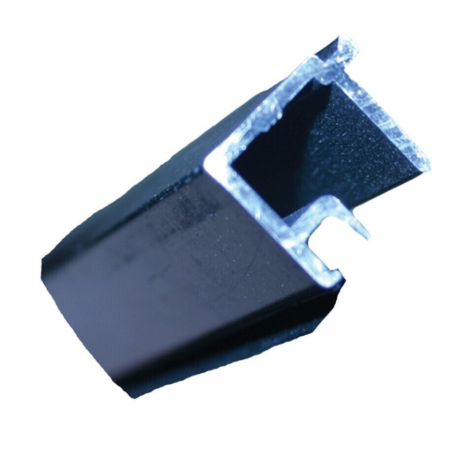 GLASS STOP W/VINYL1/4in BZ  D/G