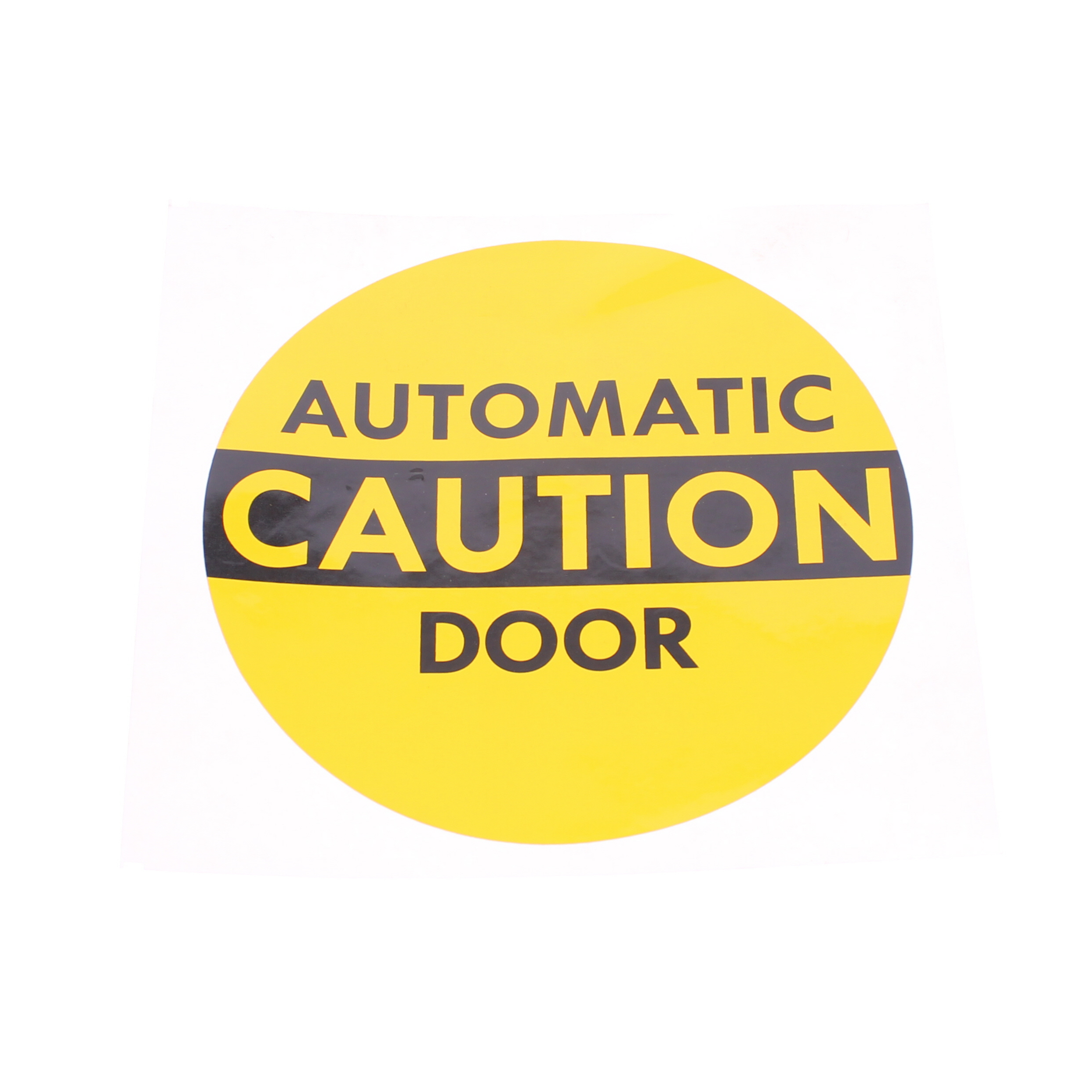 DECAL-CAUTION/ROUND YELLOW