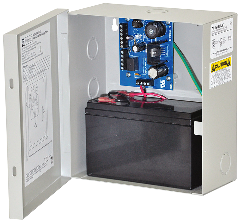 POWER SUPPLY 24VDC 1A/24VDC .5A W/GREY ENCLOSURE