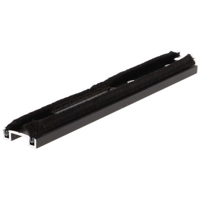 LOCK FACEPLATE WITH MOHAIR, cl; INCLUDES FACEPLATE, MOHAIR & SCREWS