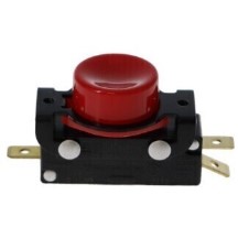 SWITCH, 1in RED PUSHBUTTON