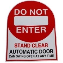 DECAL,6in inDO NOT ENTERin 2-SIDE