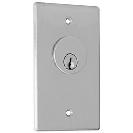 Stainless Steele Key Switch, Flush Mount, SPST Mom