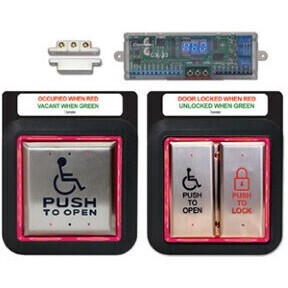 COMBO ILLUMINATED PUSH PLATE SYSTEM,FM