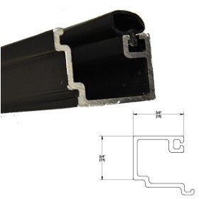 1/4in GLASS STOP W/VINYL-DB