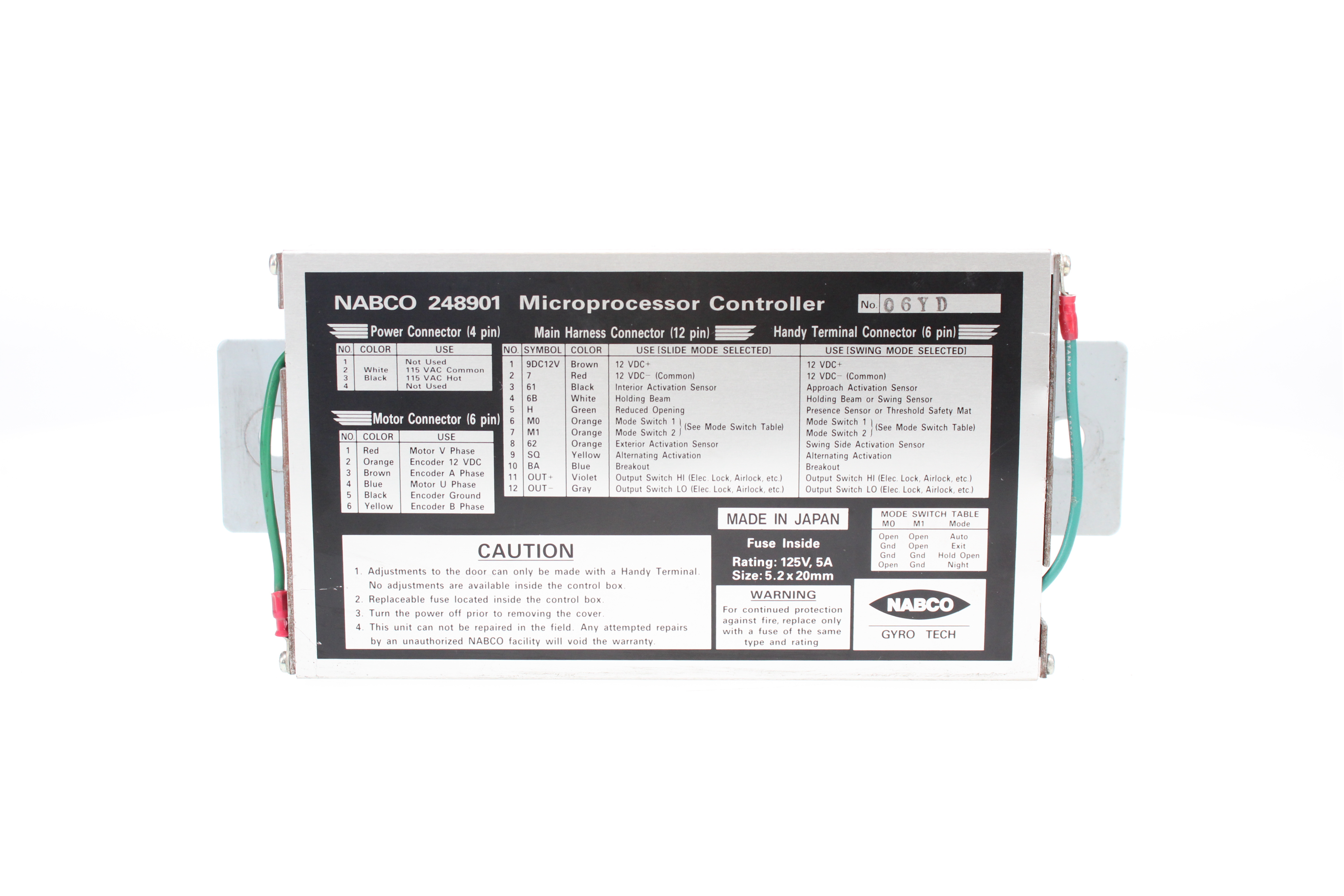 PROCESSOR CONTROL, GT1175/300M