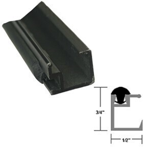 1/4 GLASSSTOP SNAPIN WITH VINYL-DB