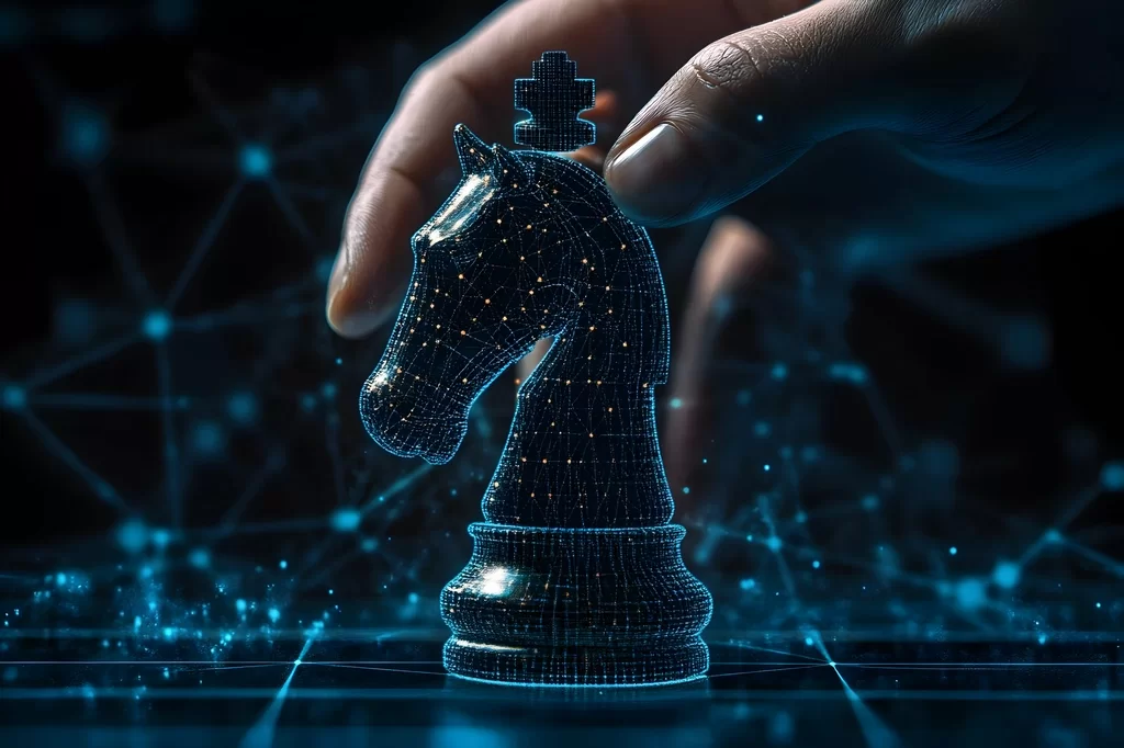 Person playing chess