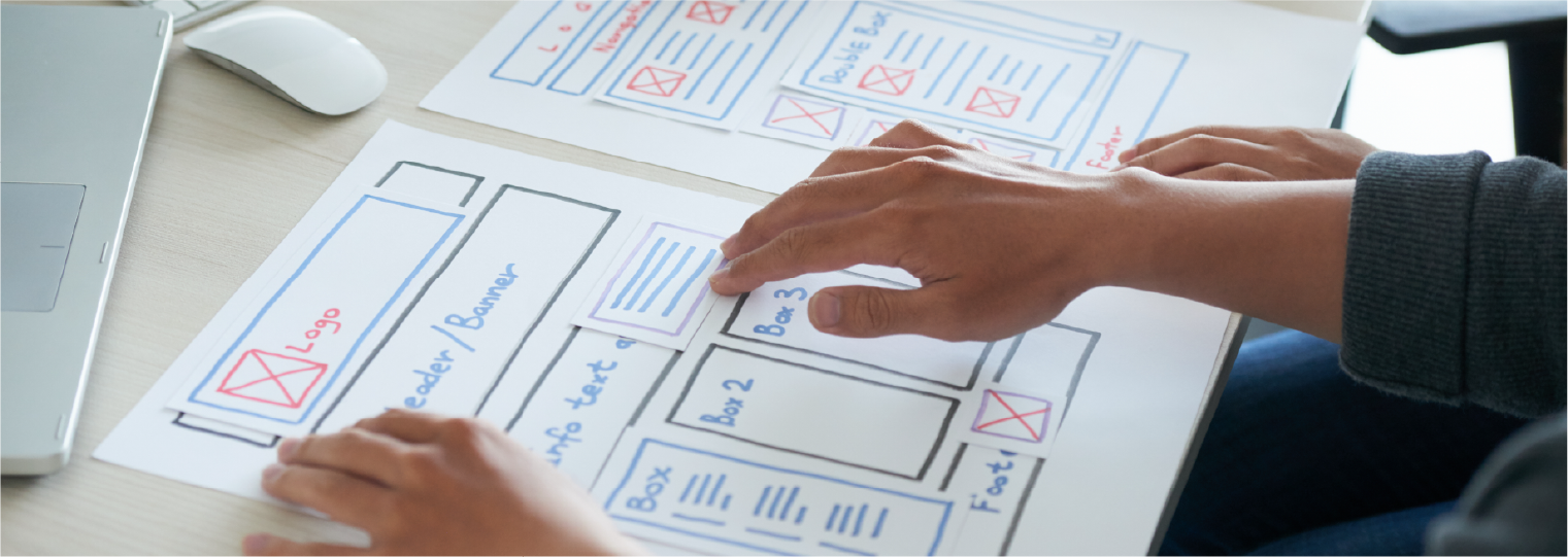Image showing a Website Structure Planning on a Chart paper