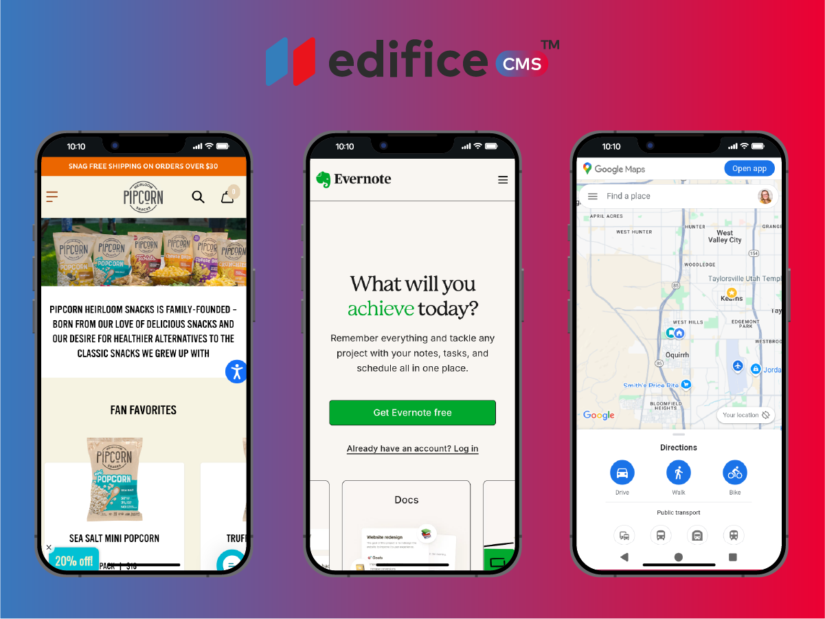 5 sticky notes with some questions that people have in mind for no-code websites