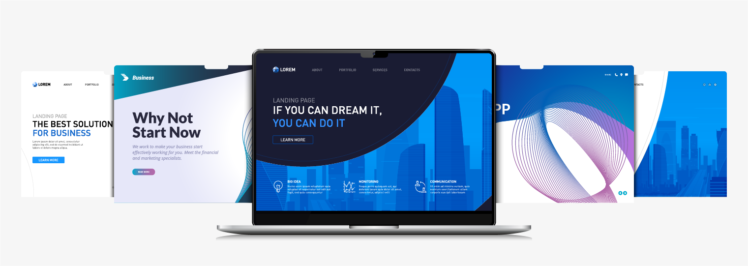 5 sticky notes with some questions that people have in mind for no-code websites