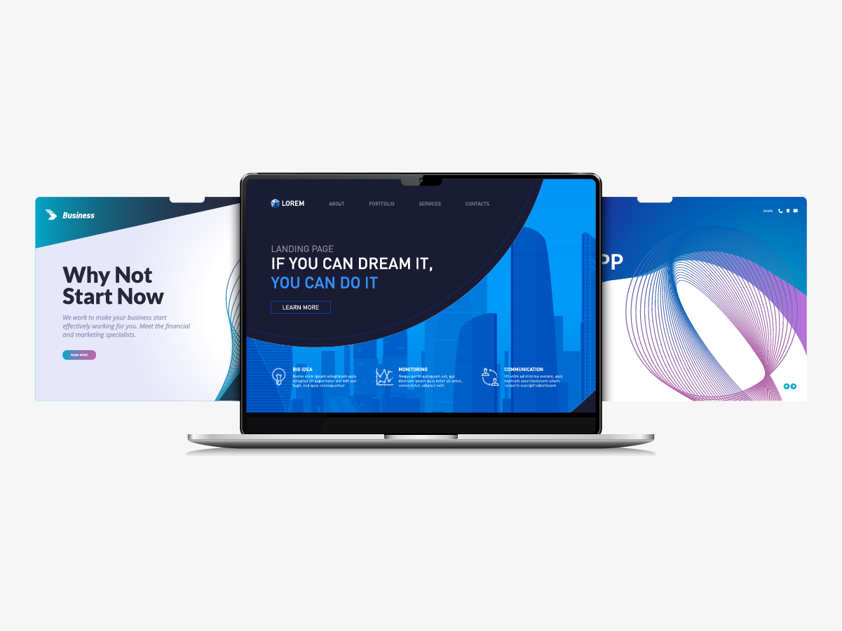 5 sticky notes with some questions that people have in mind for no-code websites